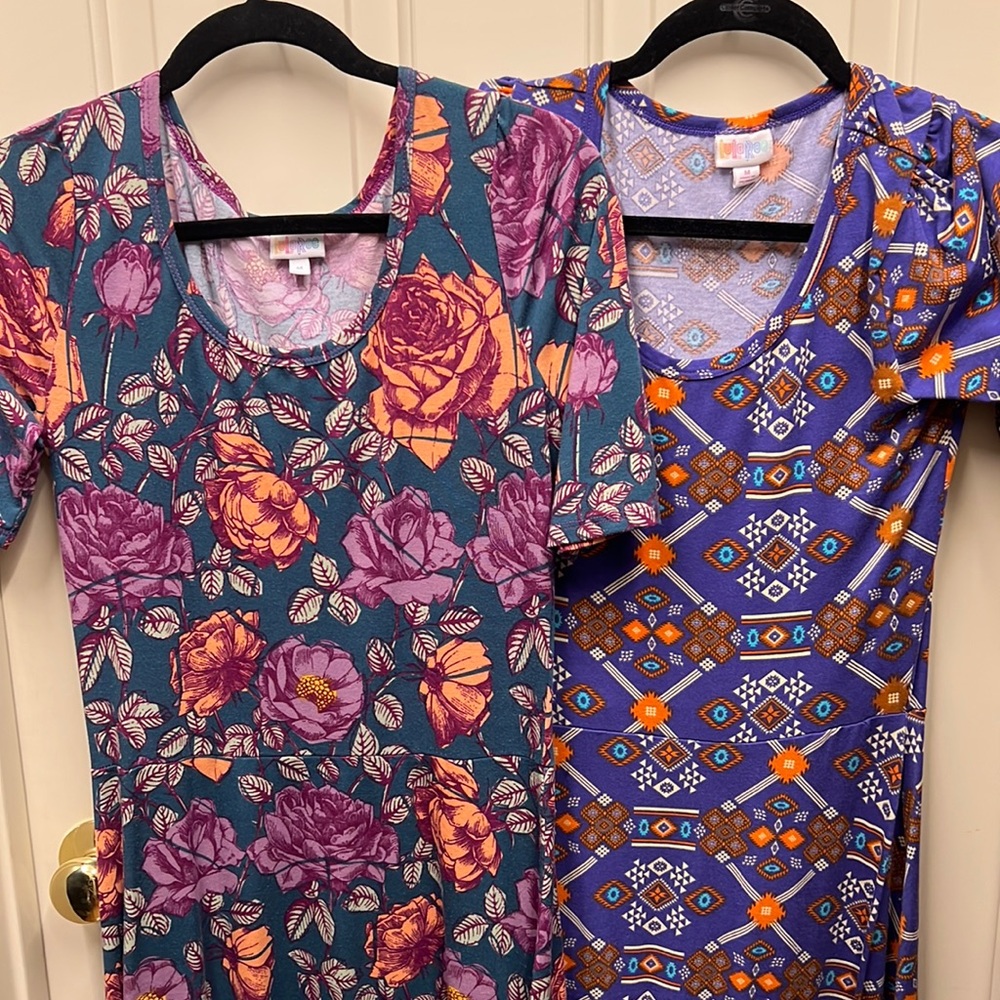 Lot of Lularoe Ana dresses. GUC. Size medium. Vibrant prints. So cute!!!
